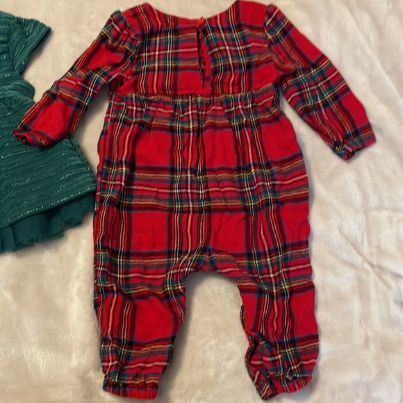 Christmas Holiday Red Plaid Bundle | 6-9 & 6-12 mos - Picture 10 of 13